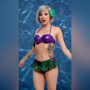 Disney Women’s The Little Mermaid Bikini from Hot Topic EUC